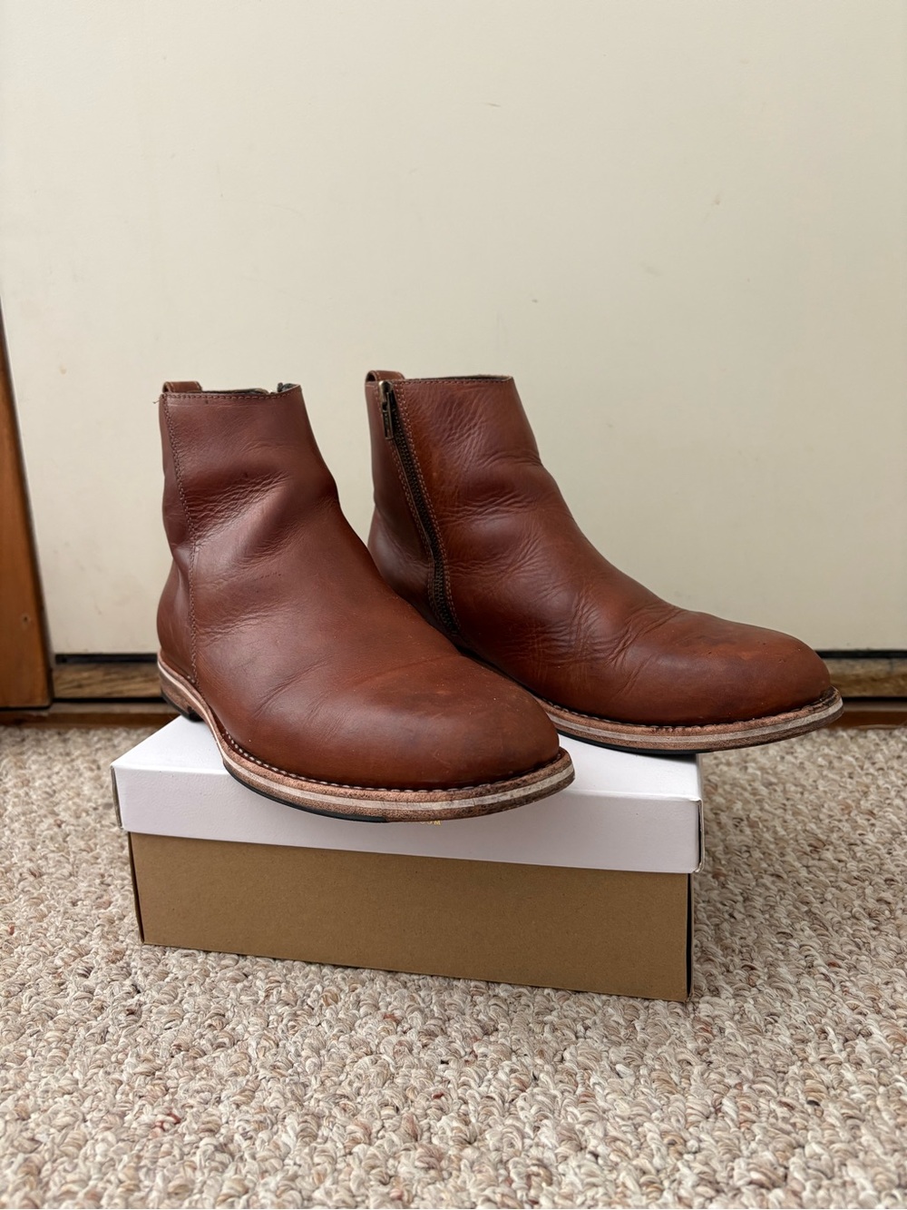 HELM Boots The Pablo Men's Brown Boots EU 9.5 M Good